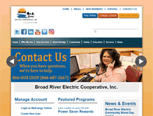 Tablet Screenshot of broadriverelectric.com